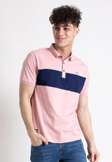 Forest  Stretchable Soft Cotton Colour Block Short Sleeve Cut & Sew Men Polo T Shirt | T Shirt Lelaki - 23814