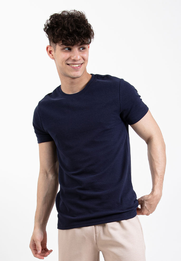 Forest Unisex Round Neck Short Sleeve Plain Tee T Shirt Men | Baju T shirt Lelaki - 23821