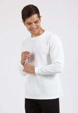 Forest Waffle Knit Crew Neck Long Sleeve T Shirt Men | T Shirt Lelaki Lengan Panjang - 23831