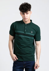 Forest Stretchable Casual Polo Tee Slim Fit Polo T Shirt Men | Baju T Shirt Lelaki - 23873