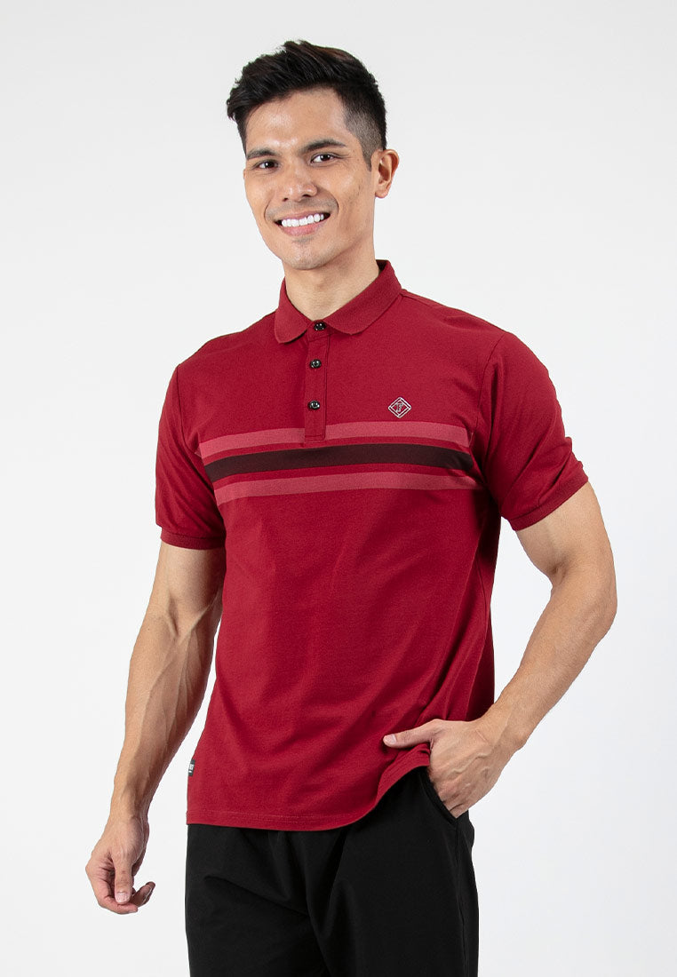 Forest Stretchable Casual Polo Tee Slim Fit Polo T Shirt Men | Baju T Shirt Lelaki - 23873