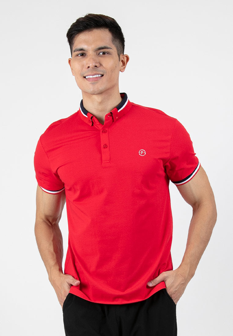 Forest Soft-Touch Silky Cotton Slim Fit Mercerized Look Knitted Polo Tee | Baju T Shirt Lelaki - 23877