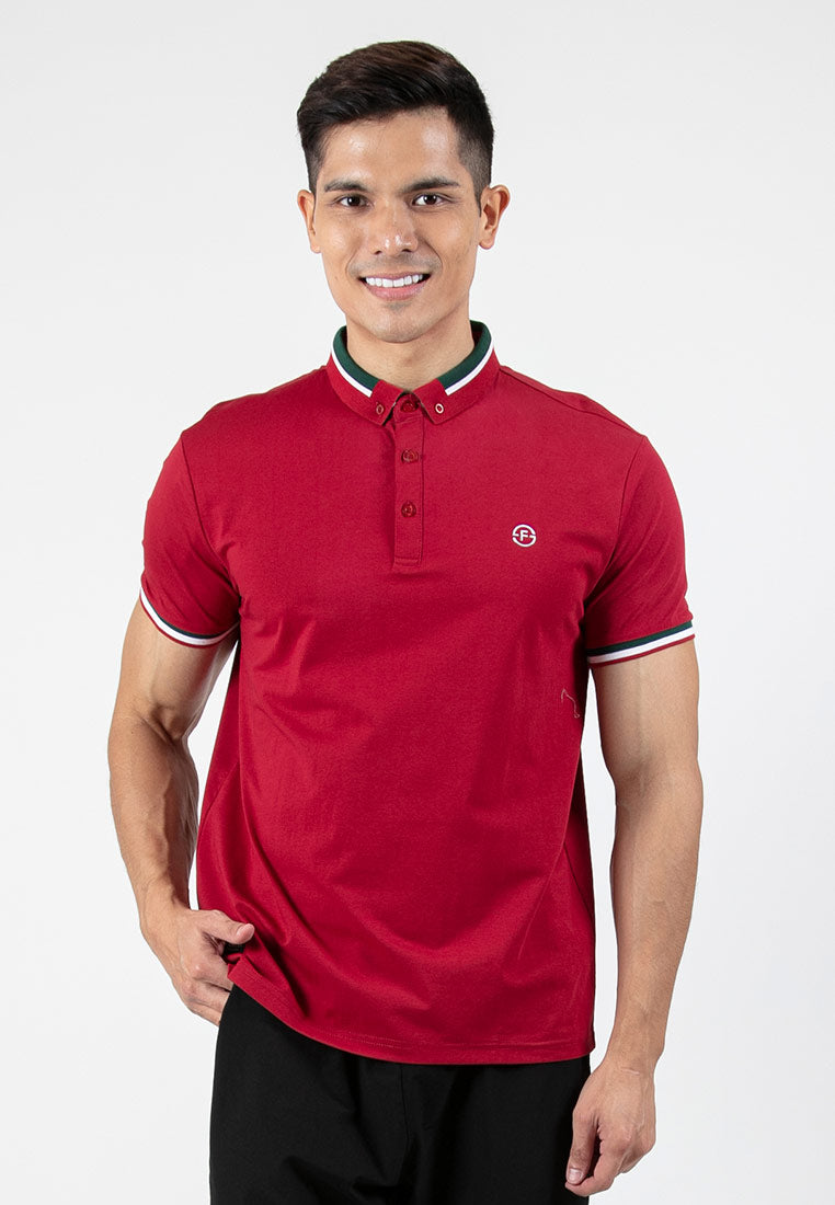 Forest Soft-Touch Silky Cotton Slim Fit Mercerized Look Knitted Polo Tee | Baju T Shirt Lelaki - 23877