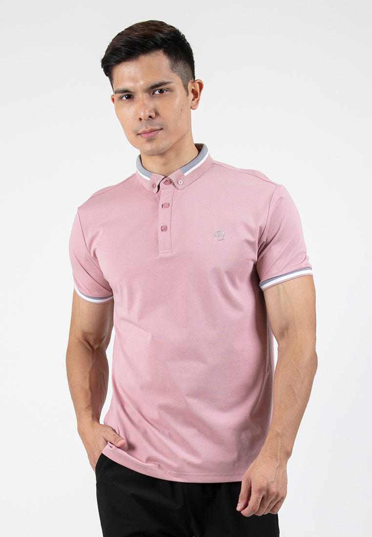 Forest Soft-Touch Silky Cotton Slim Fit Mercerized Look Knitted Polo Tee | Baju T Shirt Lelaki - 23877