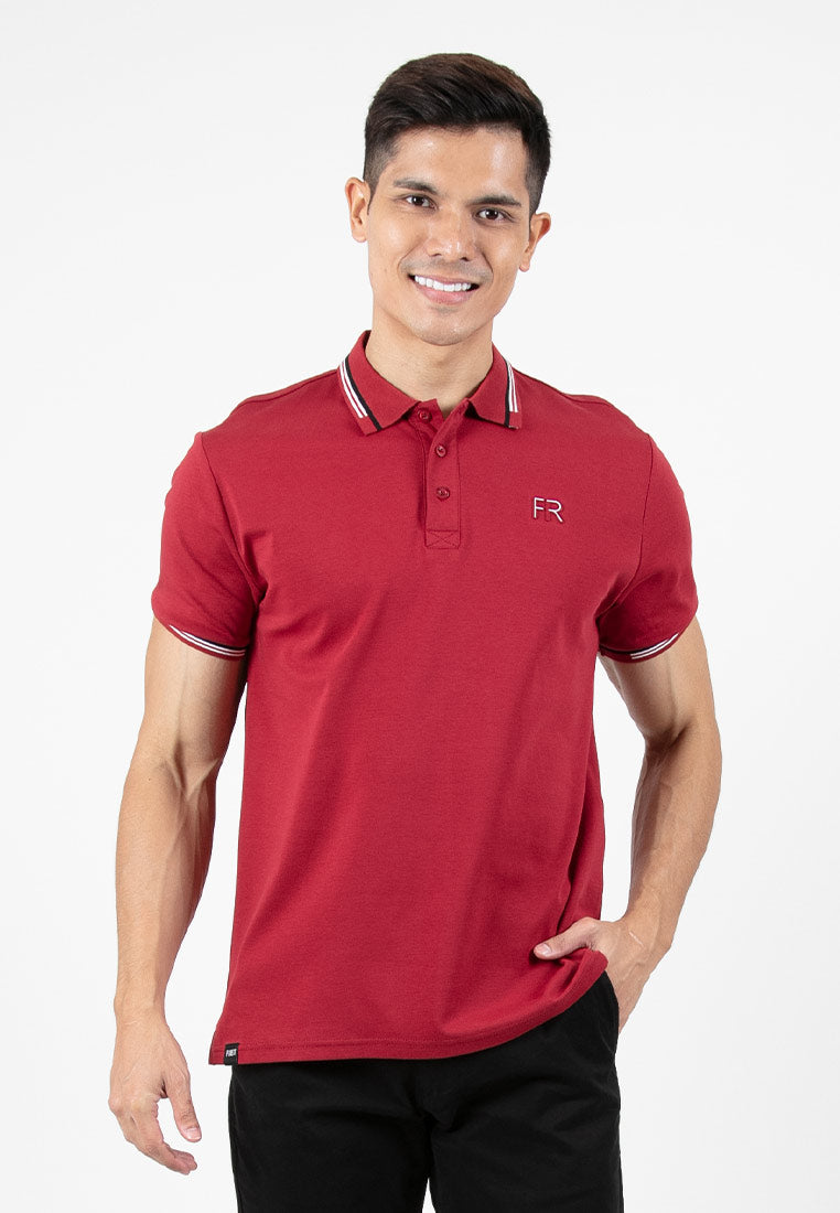 Forest Premium Weight Cotton Stretchable Polo Tee Shirt Men Slim Fit Collar Tee | Baju T Shirt Lelaki - 23880