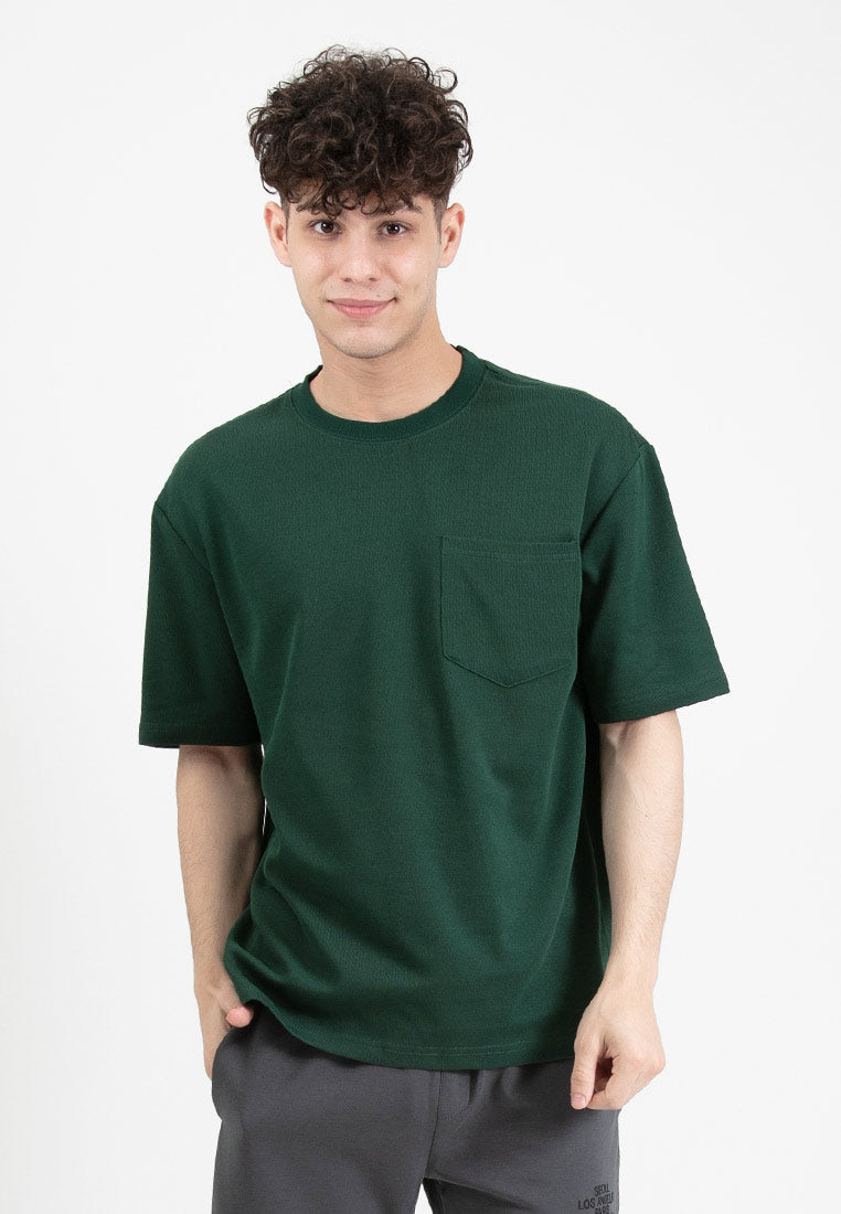 Forest Premium Weight Cotton Oversized Round Neck Tee Men Casual | Baju T Shirt Lelaki - 23881