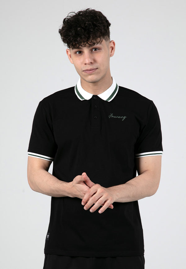 Forest Premium Weight Cotton Stretchable Polo T Shirt Men Slim Fit Collar Tee | Baju T Shirt Lelaki - 23889