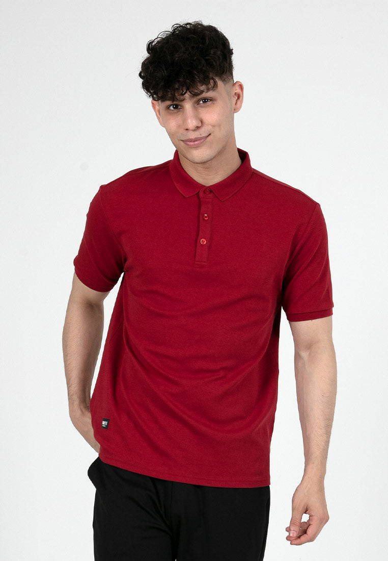 Forest Premium Weight 220gsm Cotton Interlock Knitted Polo Tee | Baju T Shirt Lelaki- 23907