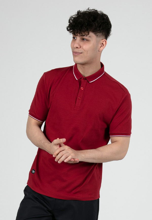 Forest Premium Weight Cotton 220gsm Interlock Knitted Polo Tee | Baju Tee Shirt Lelaki - 23908