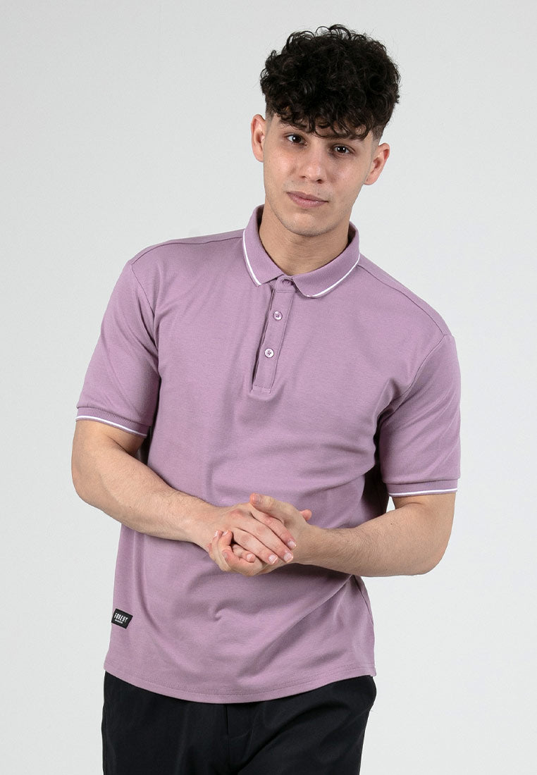 Forest Premium Weight Cotton 220gsm Interlock Knitted Polo Tee | Baju Tee Shirt Lelaki - 23908