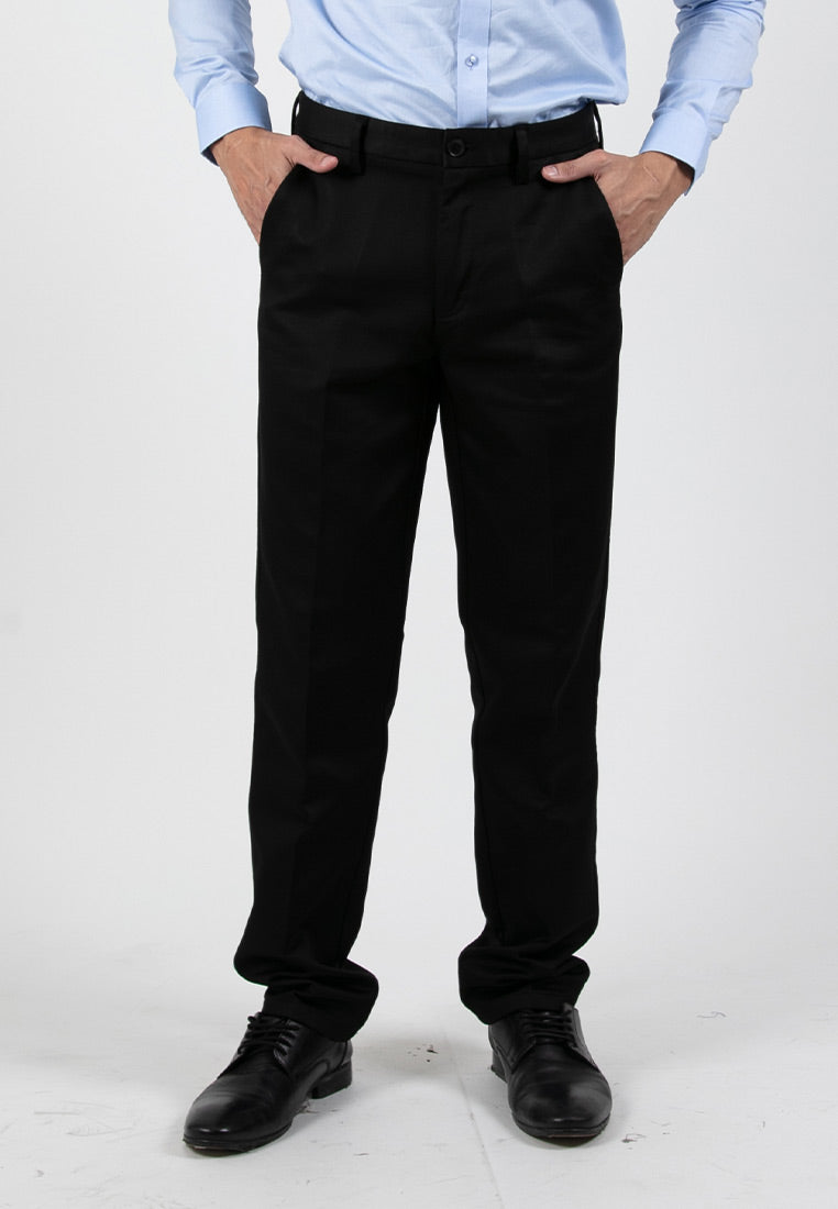 Byford Slim Fit Flat Front Cotton Pants - 3223001A