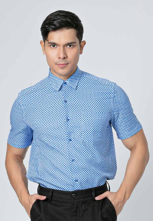 Byford Stretchable Printed Short Sleeve Shirt - 3424003F