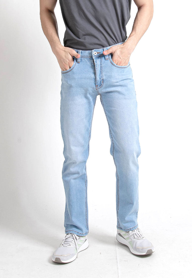 Forest Stretchable Straight Cut Jeans Men Denim Jeans Long Pants | Seluar Jeans Lelaki Straight Cut - 610195