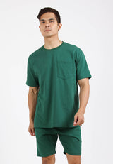 Forest Premium Cotton Boxy Cut Oversized Tee / Short Pants Men Comfy Lounge Wear - 621322 / 665082