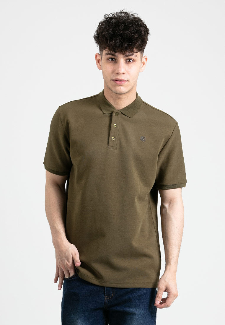 Forest Premium Weight Air-Cotton Regular cut Polo T Shirt Men Collar Tee | Baju T Shirt Lelaki Polo - 621380