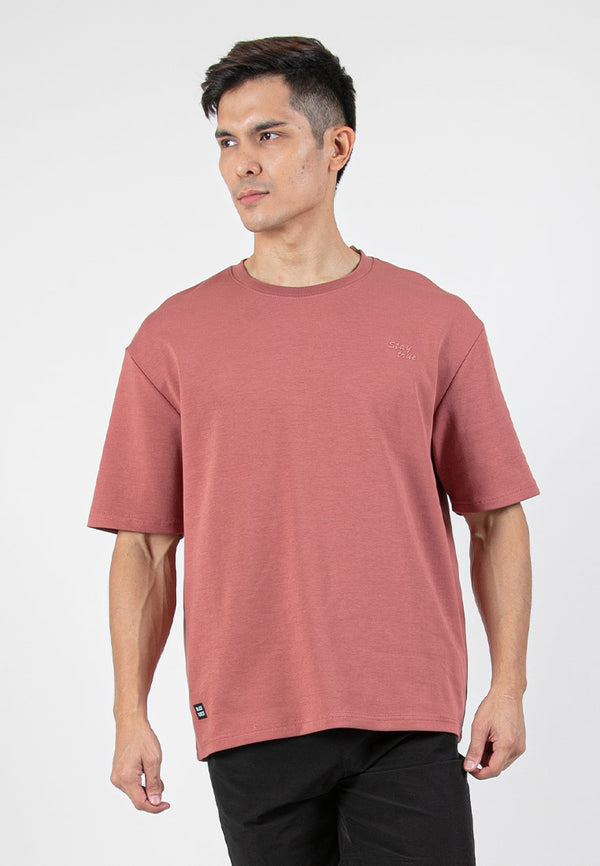 Forest Heavy Weight Cotton Oversized Round Neck Tee Men Casual | Baju T Shirt Lelaki - 621381
