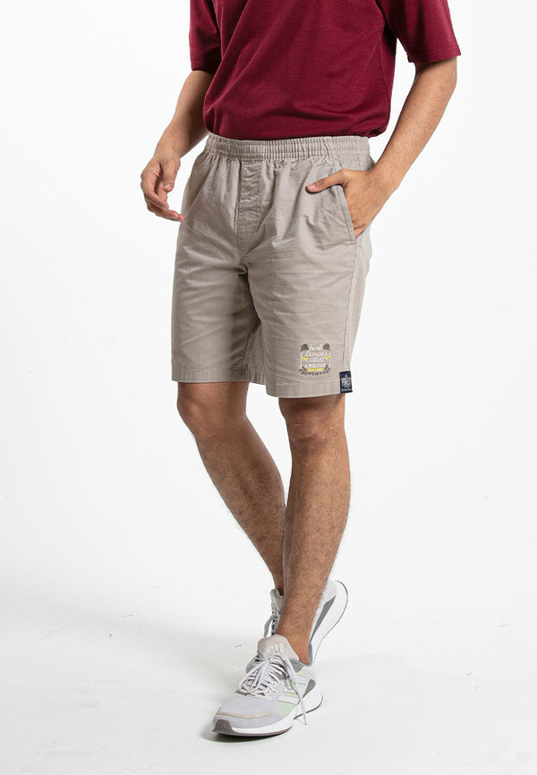 Forest 100% Cotton Twill Short Pants Men Woven Casual Shorts | Seluar Pendek Lelaki - 65804