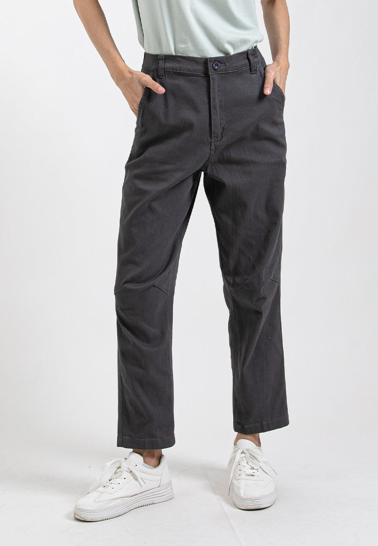 Forest Ladies Cotton Twill Bermuda Button Waist Casual Chino Long Pants | Seluar Perempuan - 810443