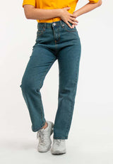 Forest Ladies High Waist Straight Cut Stretchable Denim Jeans - 810444