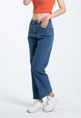 Forest Ladies High Waist Straight Cut Stretchable Denim Jeans - 810444