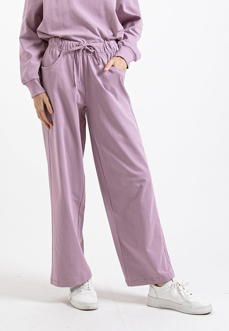 Forest Ladies Premium Cotton Loose Fit Long Sleeve Tee / Long Pants Comfy Lounge Wear - 822342 / 810485