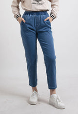Forest Ladies Stretchable Denim Jersey Tapered Pants | Seluar Jeans Perempuan - 810489