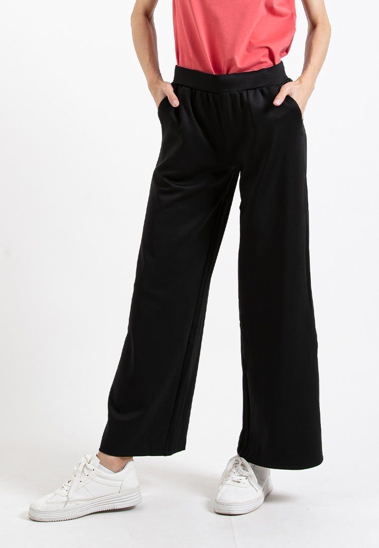 Forest Ladies Wide Leg Pants Roman Women Casual Long Pants| Seluar Perempuan - 810533