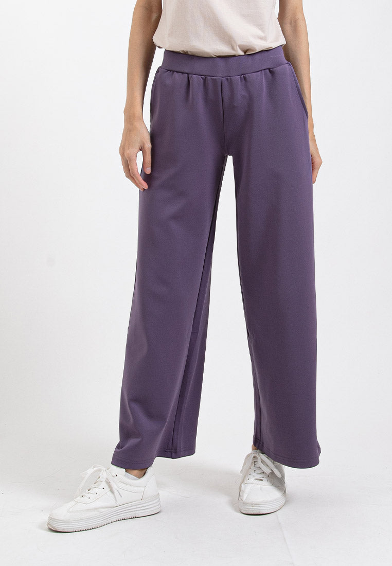 Forest Ladies Wide Leg Pants Roman Women Casual Long Pants | Seluar Perempuan - 810533