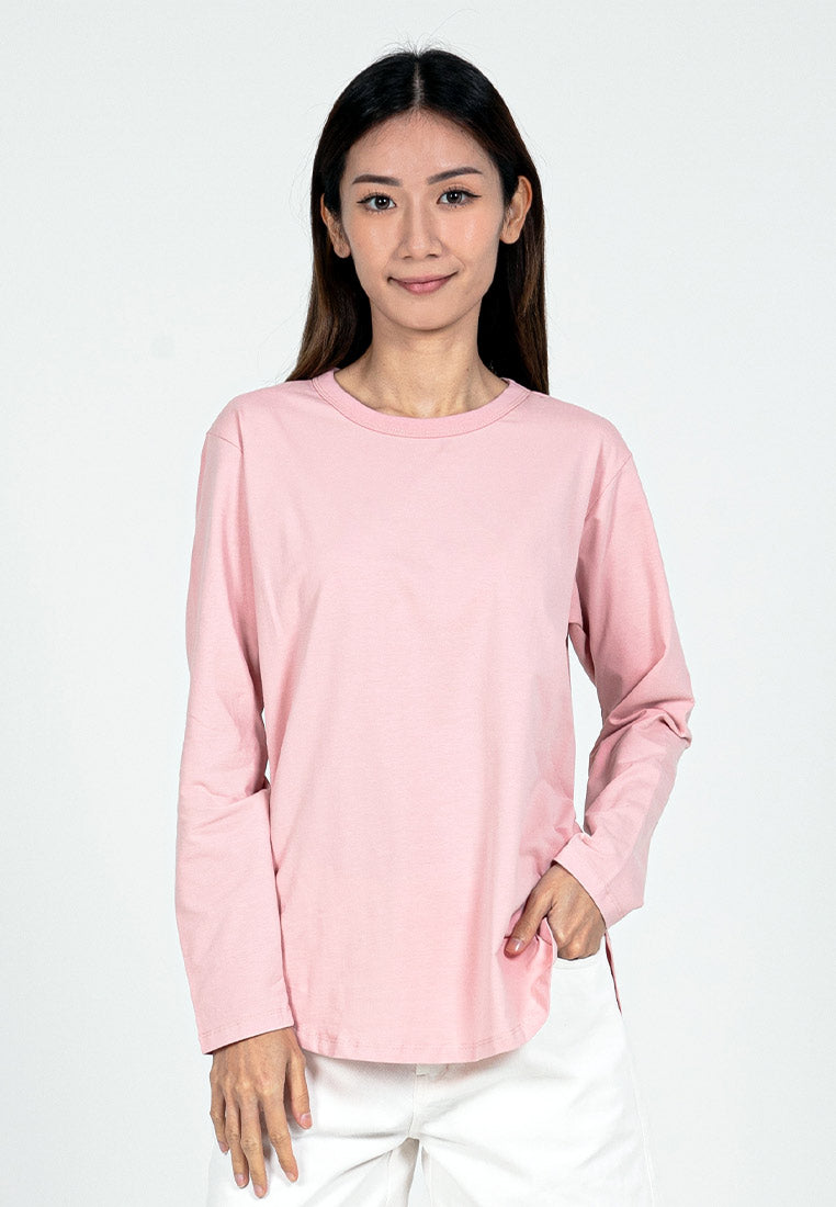 Forest Ladies Premium Soft-Touch Cotton Crew Neck Drape Tshirt Women | Baju T Shirt Perempuan - 822192