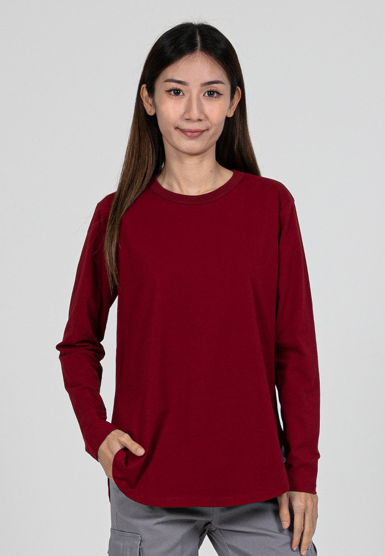 Forest Ladies Premium Soft-Touch Cotton Crew Neck Drape Tshirt Women | Baju T Shirt Perempuan - 822192