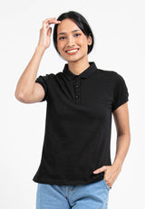 Forest Ladies Premium Weight Cotton 220gsm Interlock Knitted Polo Tee | Baju Tee Shirt Perempuan- 822238