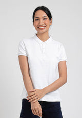 Forest Ladies Premium Weight Cotton 220gsm Interlock Knitted Polo Tee | Baju Tee Shirt Perempuan- 822238