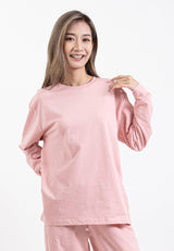 Forest Ladies Premium Cotton Loose Fit Long Sleeve Tee / Long Pants Comfy Lounge Wear - 822342 / 810485