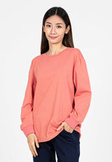 Forest Ladies Premium Cotton Loose Fit Long Sleeve Tee - 822342B