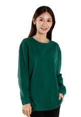 Forest Ladies Premium Cotton Loose Fit Long Sleeve Tee - 822342B