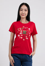 Forest CNY Round Neck Printed Men /Ladies/ Kids Tee | CNY 2024 Family T-Shirt - 23896 / 822381 / FK20245