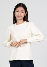 Forest Ladies Cotton Interlock Long Sleeve Women T-Shirt Casual Plain Sweatshirt | Baju Lengan Panjang Perempuan- 822412