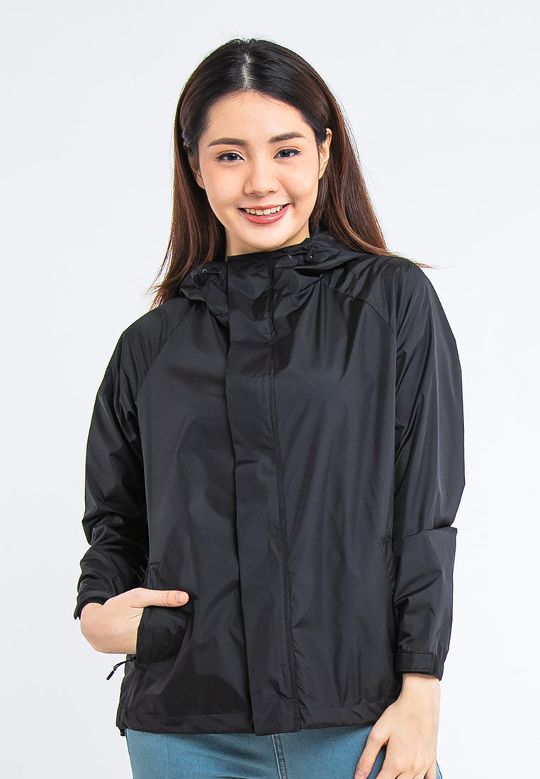 Forest Ladies Premium Windbreaker Women Trekking Biker Placket Jacket Jogging Running Hoodie Waterproof Jacket - 830119