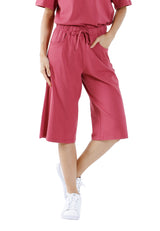 Forest Ladies Premiun Cotton Elastic Quater Pants Comfy Lounge wear | Seluar Pendek Sukuan Perempuan - 865128