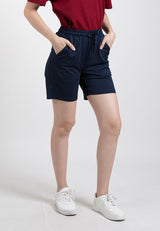 Forest Ladies Casual Polyester Elastic Waist Women Casual Shorts | Seluar Pendek Perempuan - 870145