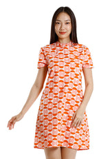 Forest Mandarin Collar Printed Ladies Cheongsam Top | CNY 2025 Family Wear - 885108