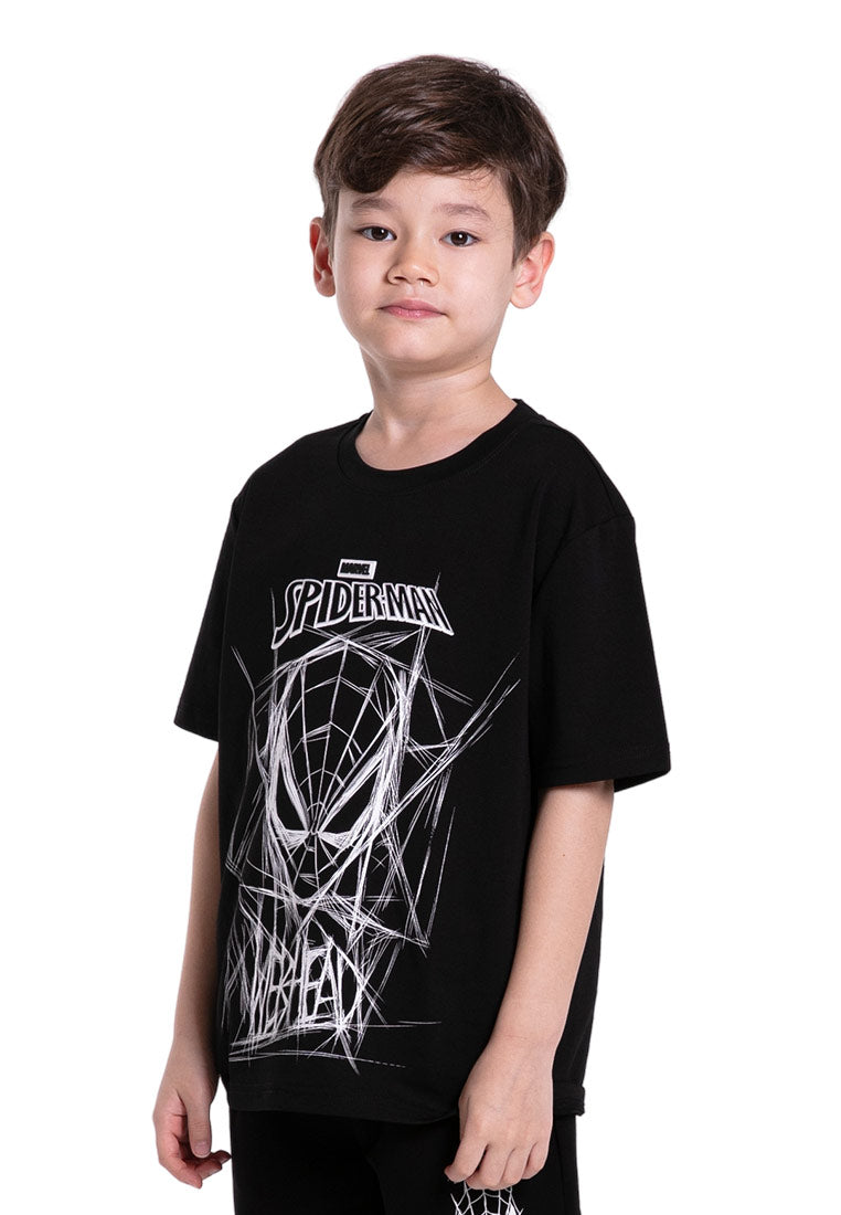 Forest x Marvel Spiderman Air-Cotton Oversized Round Neck Tee Men / Kids / Short Pants - FA20007 / FAK20007 / FA65000