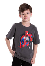 Forest x Marvel Spiderman Premium Weight Air-Cotton Oversized Round Neck Tee Family Tee Men / Kids  - FA20009 / FAK20009