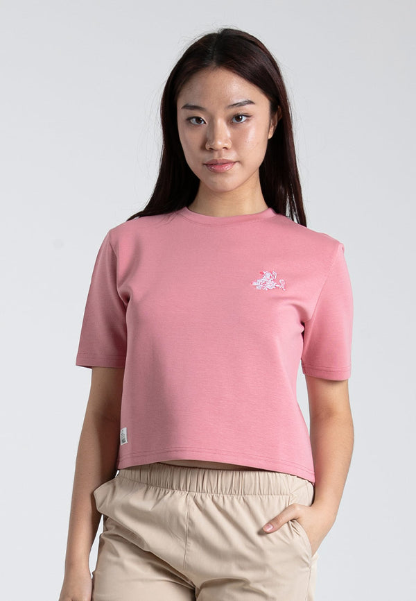 Forest x Garfield Heavy Weight (260gsm) Oversized Short Sleeve Ladies Crop Top - FG820012