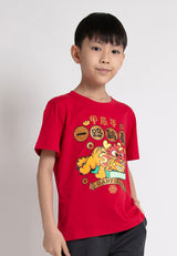 Forest X Garfield CNY Dragon Round Neck Family Tee Men / Ladies / Kids  | CNY 2024 - FG20000 / FG820000 / FGK20000