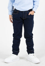 Forest Kids Boys Elastic Waisted Denim Jeans Boy Stretchable Denim Long Pants | Seluar Jeans Budak Lelaki - FK10055