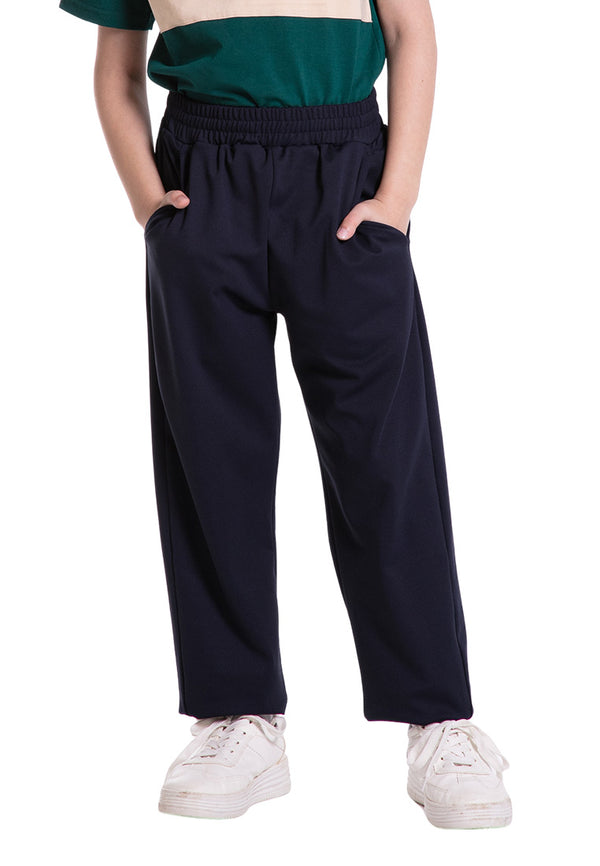 Forest Kids Unisex Fine Polyester Spandex Jogger Pants Boys Girls Stretchable Long Pants - FK10058