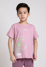 Forest Kids Boys Premium Cotton Interlock Round Neck Graphic T-Shirt | Baju T-Shirt Budak Lelaki - FK20208