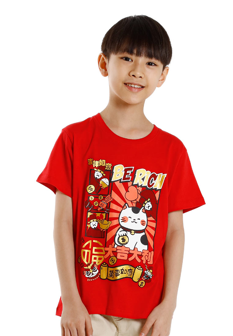 Forest CNY Round Neck Printed Men /Ladies/ Kids Tee | CNY 2025 Family T-Shirt - 24029 / 822483 / FK20305