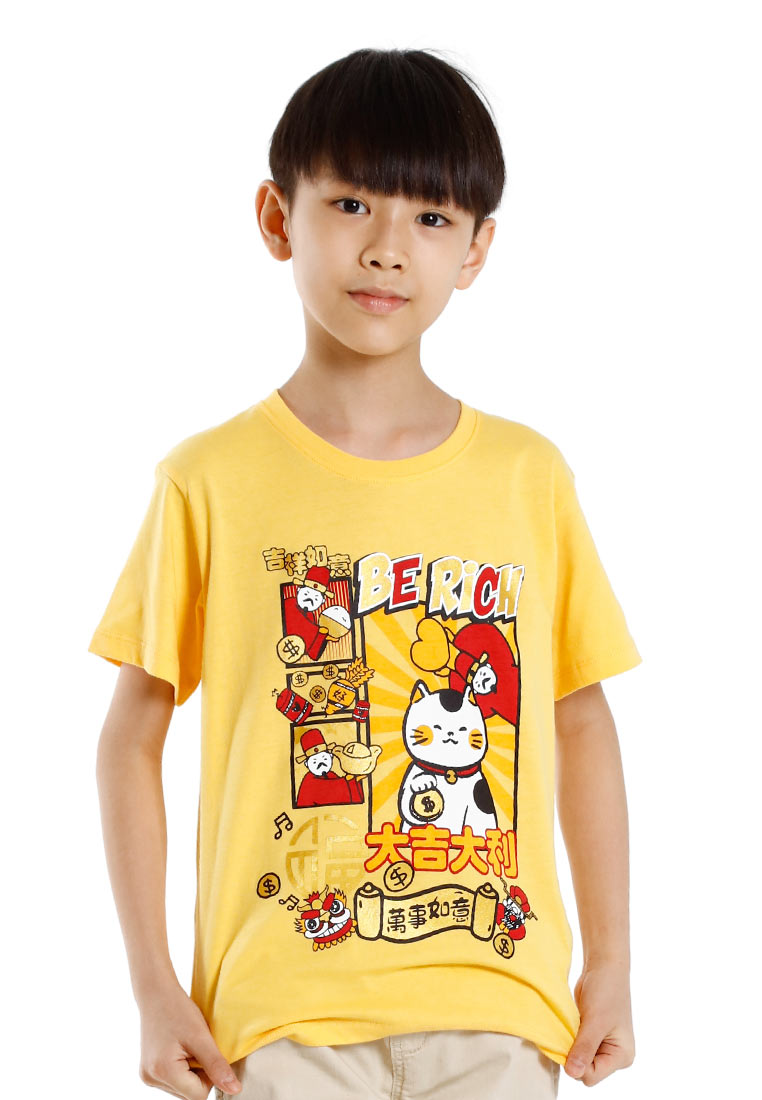 Forest CNY Round Neck Printed Men /Ladies/ Kids Tee | CNY 2025 Family T-Shirt - 24029 / 822483 / FK20305